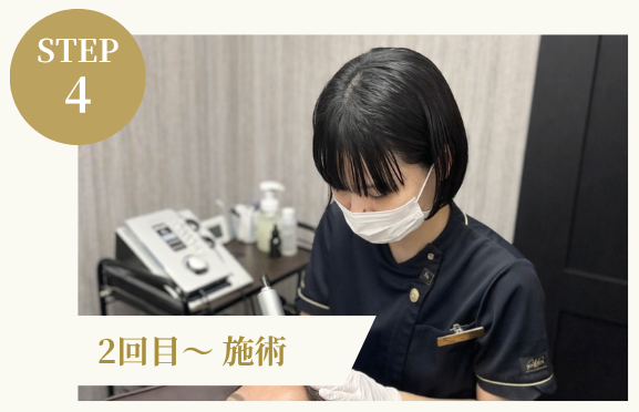 STEP4 2回目～ 施術