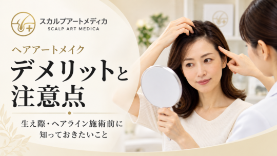 ヘアアートメイクのデメリット5つ｜生え際・ヘアライン施術の注意点