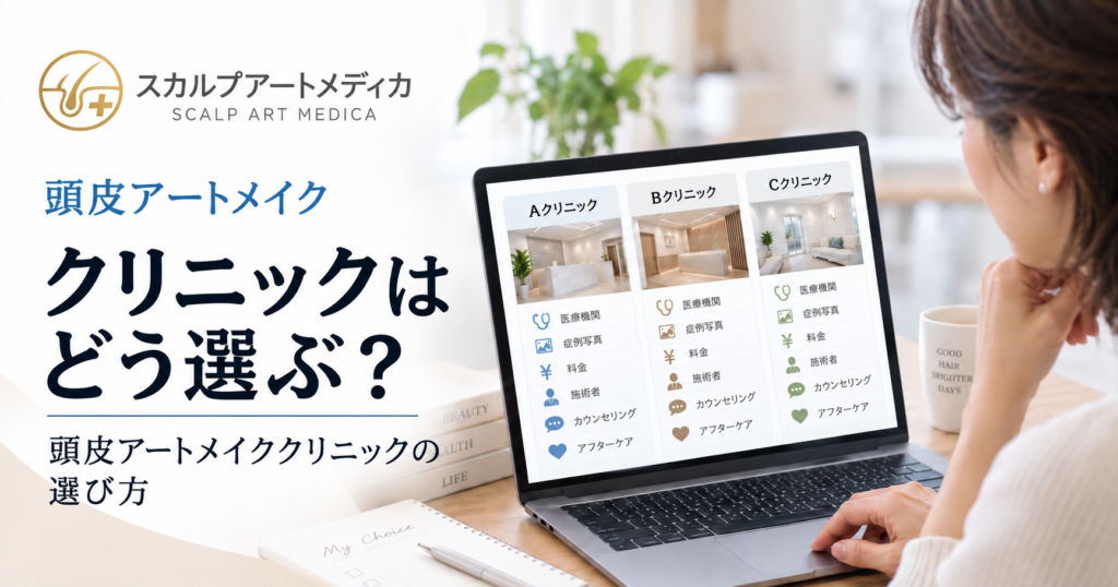 クリニックはどう選ぶ？頭皮アートメイククリニックの選び方