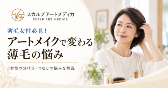 薄毛女性必見！アートメイクで変わる薄毛の悩み