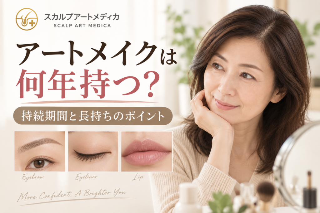 アートメイクの効果は何年？長持ちの秘訣と注意点