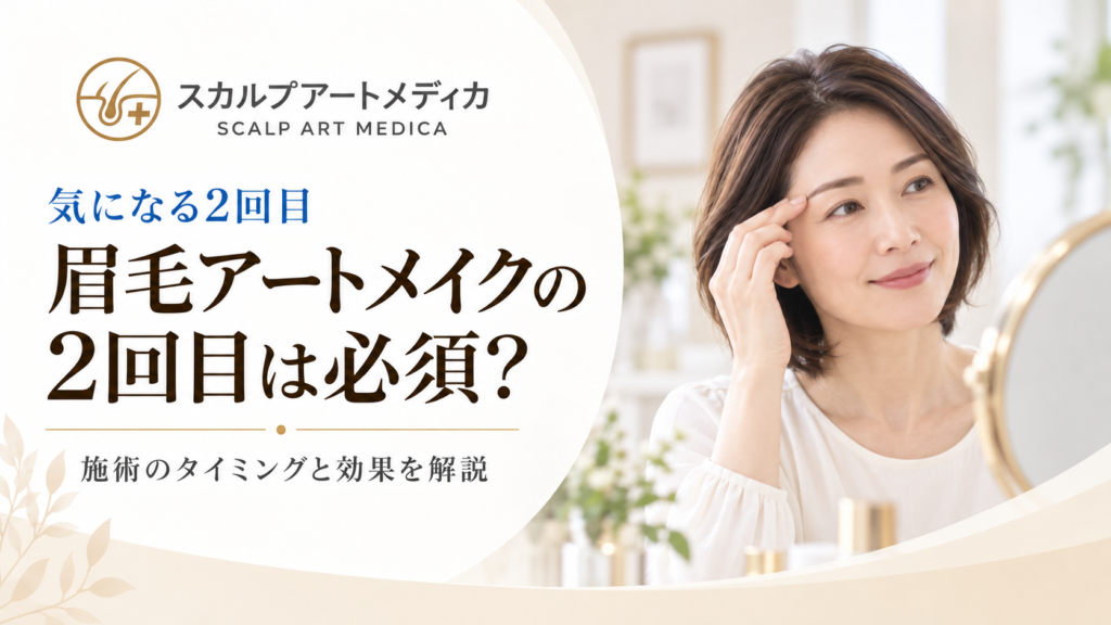 眉毛アートメイクの2回目は必須？施術のタイミングと効果