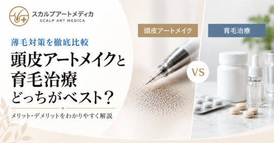 頭皮アートメイクと育毛治療、どっちがベスト？—徹底比較で見えたメリット・デメリット