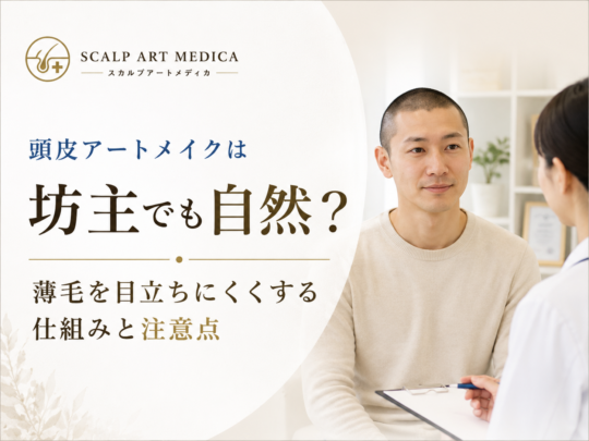頭皮アートメイクは坊主頭でも自然？薄毛を目立ちにくくする仕組みと注意点