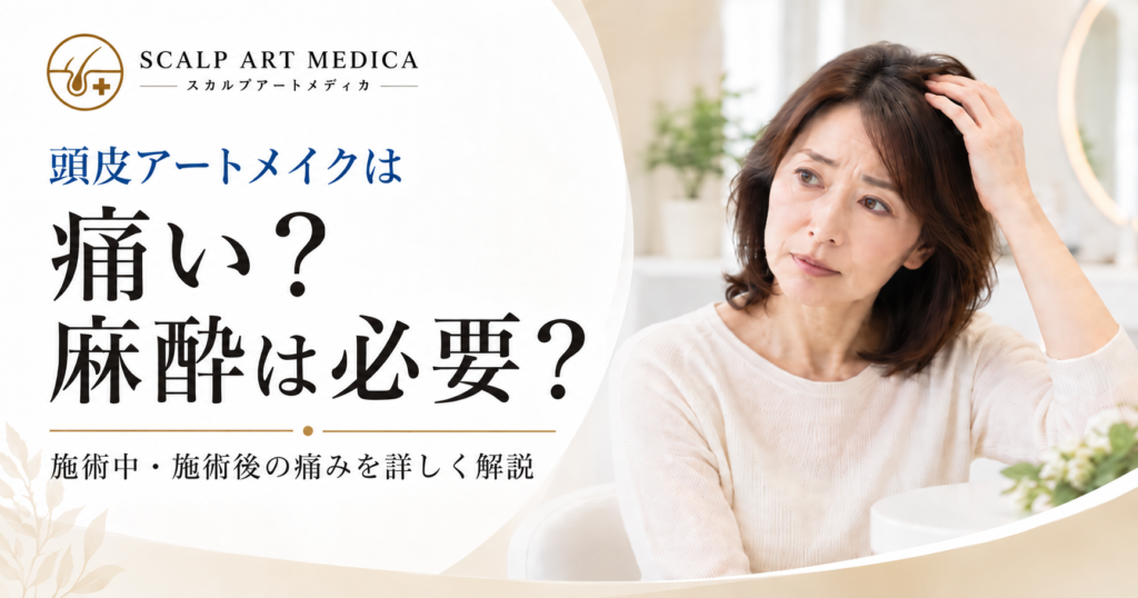 頭皮アートメイクは痛い？麻酔は必要？施術中・施術後の痛みを詳しく解説