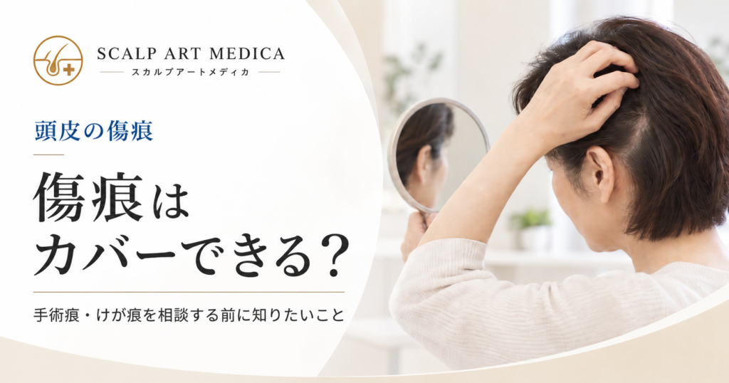 頭皮の傷痕はアートメイクでカバーできる？手術痕・けが痕を相談する前に知りたいこと