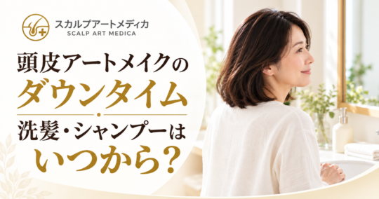 頭皮アートメイクのダウンタイム｜洗髪・シャンプーはいつから？